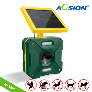 Garden Double Sides Ultrasonic Solar Animal Deterrent Cat Dog Bird Deer Repeller AN-B080